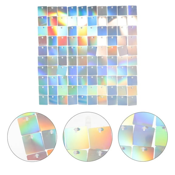 SWETRACE Shimmer Backdrop Panel Plastic 1Pcs 11.6X11.4X0.4In