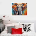 thumbnail image 3 of Orinice  Elephant Decorative Art Canvas African Elephant Painting Animal Canvas Art African Elephant Decor Home Decor Elephant Animal Canvas Pictures for Living Room Decoration 20x16in, 3 of 3