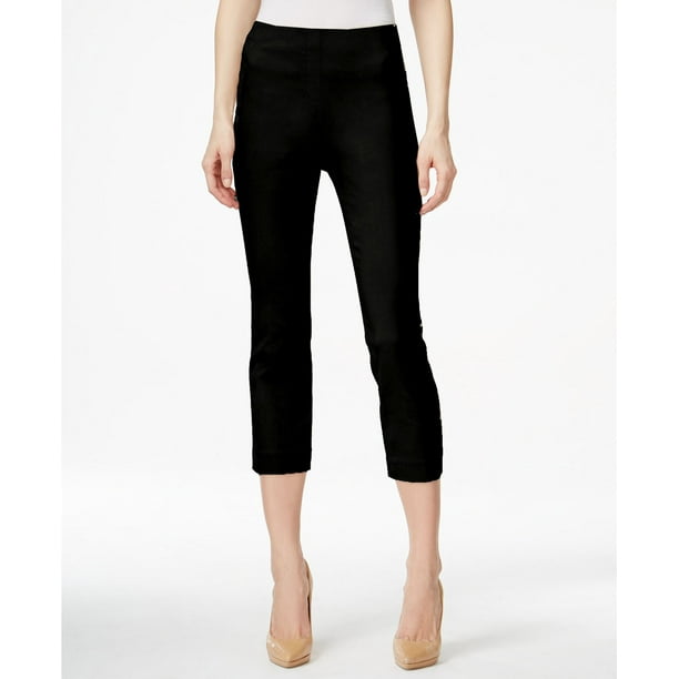 womens petite pull on capris