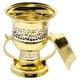 thumbnail image 3 of Quemador de incienso Mubkhara Swiss Arabian de carbón metálico forma de copa Dorado grande 1 pieza Bakhoor, 3 of 3