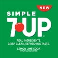thumbnail image 2 of Simple 7UP Lemon Lime Soda, 7.5 fl oz mini cans, 10 pack, 2 of 13