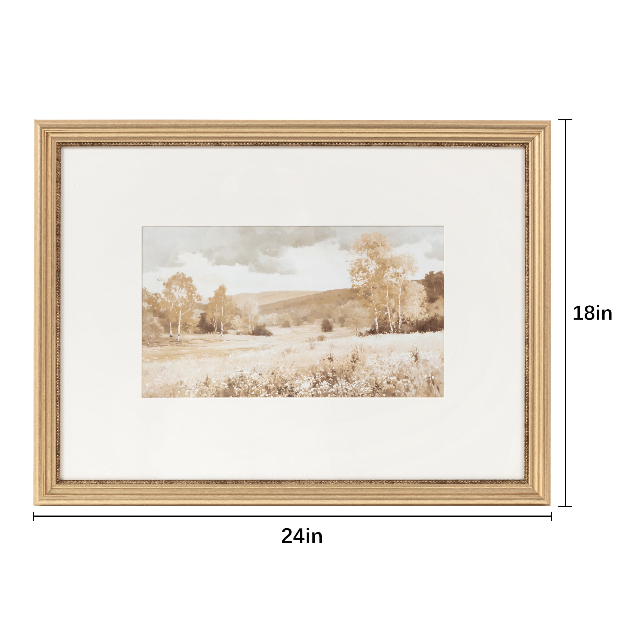 My Texas House Golden Hills 24x18 Framed Wall Art