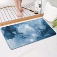 thumbnail image 4 of Blue White Marble Pattern Bathroom Rugs Mat,Non Slip Microfiber Bathroom Rug,Rubber Backing,Soft Bathroom Mats for Bathroom Floor,Tub and Shower,17x30in(43x75cm), 4 of 5