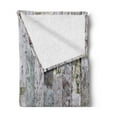 thumbnail image 2 of Wood Print Soft Flannel Fleece Blanket, Pastel Colored Oak Timber Boards of a Farmhouse in the Country Natural Lifestyle, Cozy Plush for Indoor and Outdoor Use, 50" x 70", Multicolor, by Ambesonne, 2 of 5