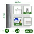 thumbnail image 2 of Outdoor Plus Hardware Cloth 1/4 Inch 48 X 100 Ft 23 Gauge Galvanized After Welding Chicken Wire Fencing Hot Dip Galvanized Chicken Wire Mesh Roll Garden Plant Vegetables Fence Poultry Rabbit Cage, 2 of 6