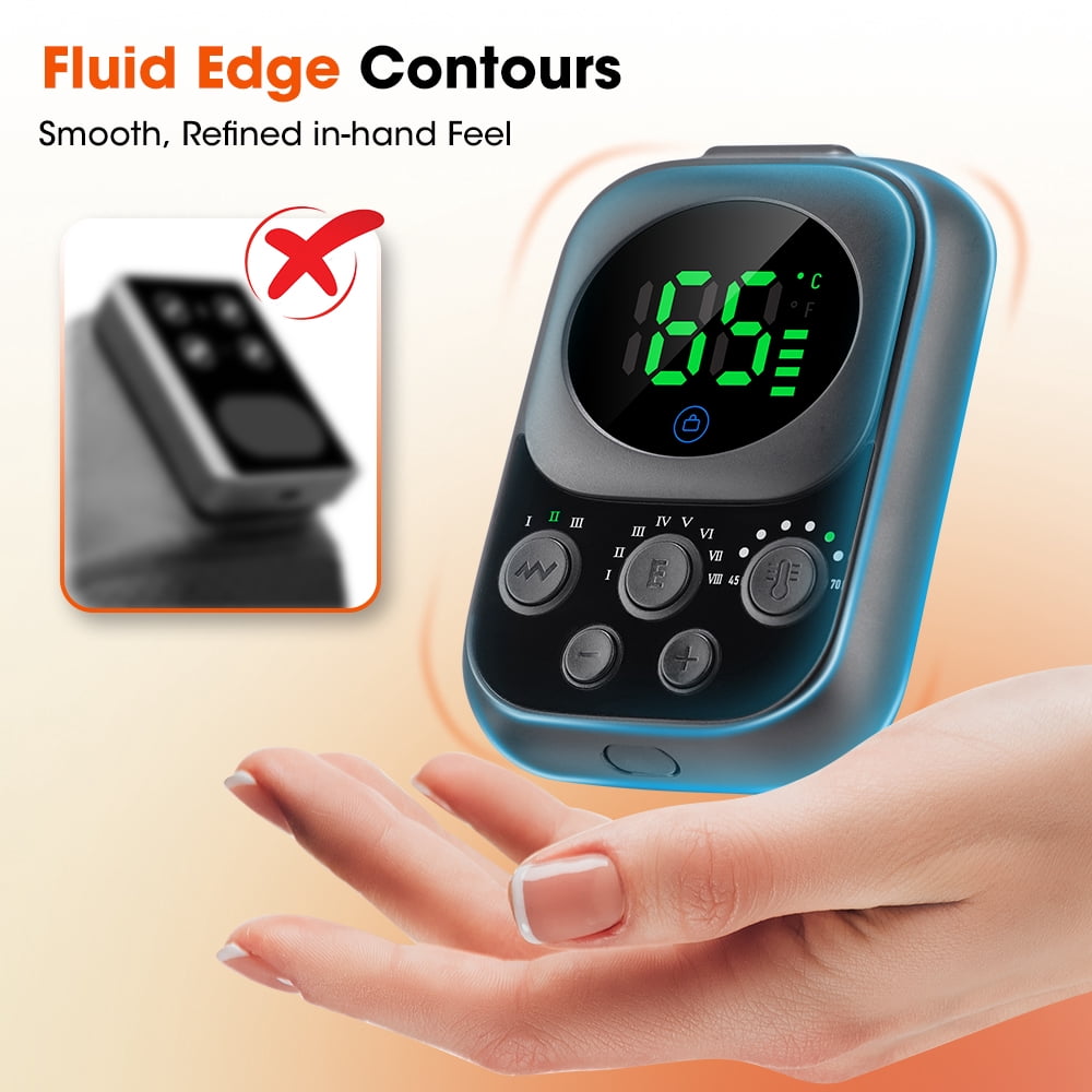 Cordless Heated Knee Massager, Portable 3-In-1 Heated Knee Elbow Shoulder Brace Wrap, 3 Vibrations and 6 Heating Modes Vibration Knee Heating Pad for Home Use (Black)