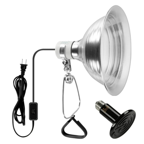 Combo de lámpara de calor, bombilla y pinza Simple Deluxe, 100 W, 150 W