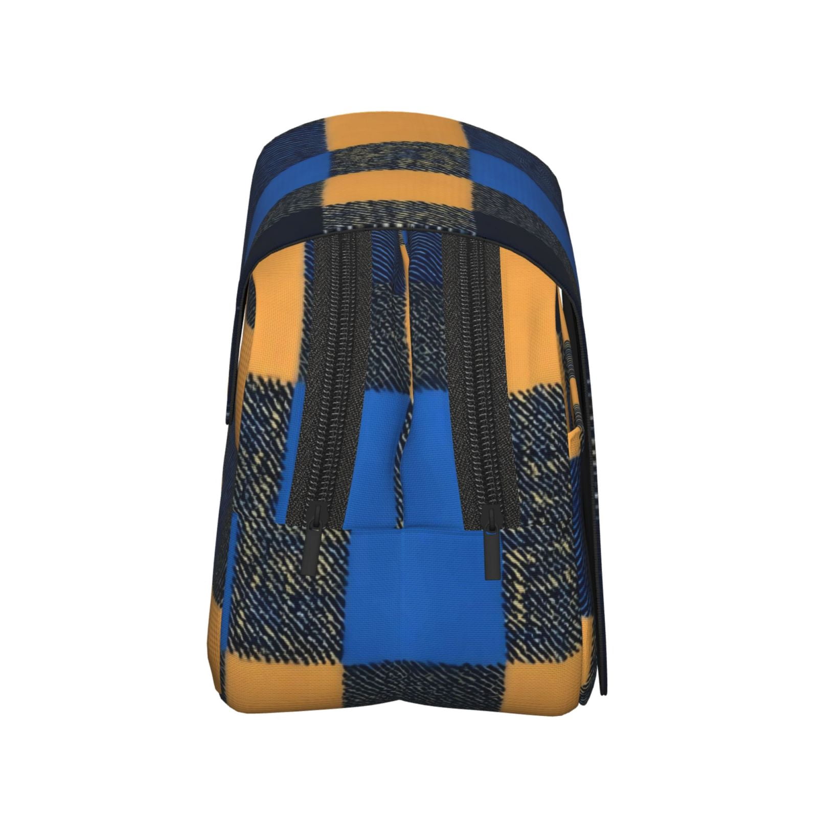 Large-Capacity Flip-Top Double-Layer Pencil Case, Multi-Functional Pocket Pen Case, Durable Stationery Organizer Cornflowerblue Buffalo Plaid Check Tartan Scotland_2