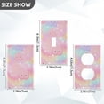 thumbnail image 2 of Light Switch Cover Switch Plate Outlet Cover Plug Cover for Electrical Unused Outlet Cover Cute Stars and Pink Clouds, 2 of 6