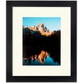 thumbnail image 2 of 27x33 inch satin black picture frame with 2 inch single  mat, singlemat-frbw26079-27x33-128, 2 of 2