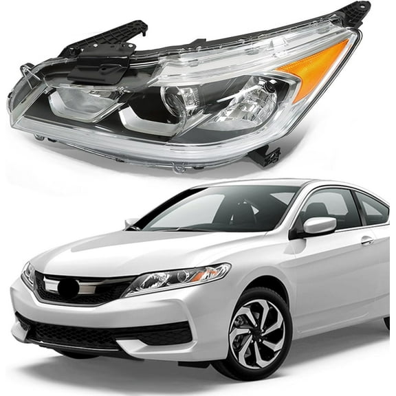 OTTULUR Replacement for Accord LX 2016-2017 Headlight with DRL Set Headlight Assembly Left Driver Side
