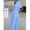 Blue, variant on Blue V-Neck Wrap Maxi Dress With Tie Waist And Kimono Sleeves