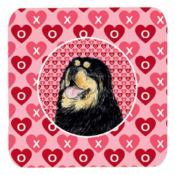 Tibetan Mastiff Foam Coasters, Set Of 4