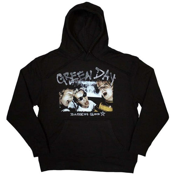 Green Day Unisex Pullover Hoodie: Basket Case Star (Small)