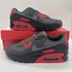 thumbnail image 1 of Nike Air Max 90 Black Smoke Gray Red Sneakers DM0029-007 Mens Sizes BRAND NEW, 1 of 6