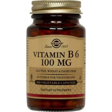 Solgar Vitamin B6 100 mg - 100 Vegetable Capsules