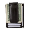 thumbnail image 1 of Genuine Eel Skin Leather Money Clip Front Pocket Wallet with Magnet Clip and Card ID Case E 910E, 1 of 7