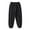 Black, variant on Uccdo 5-12T Boys Girls Casual Jogger Sweatpant Cotton Sports Pant, Kids Loose Street Hip Hop Dance Cargo Pants