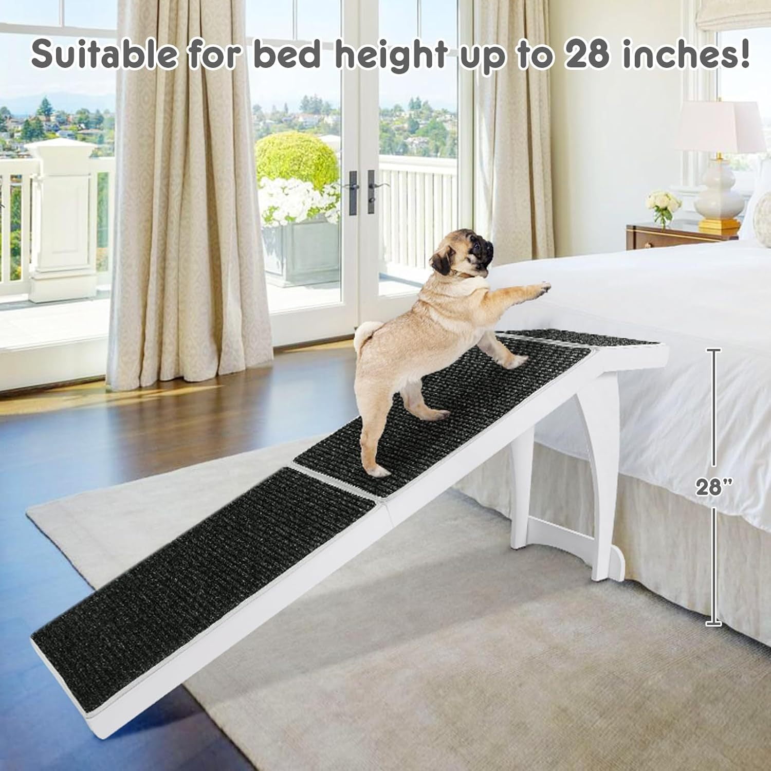 elevated dog bed with ramp