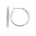 thumbnail image 1 of In & Out Diamond Hoop Earrings Set in 14K White Gold ER7004W-H, 1 of 1