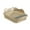 #03 Khaki【1 Litter Box】, variant on SouMaox Cat Litter Box Splashproof Open Top Kitty Basin High Side Waste Container Pet Cleansing Station for Indoor Feline Living Space