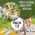 thumbnail image 4 of Yacht & Smith Kids Cotton USA Ankle Socks Size 6-8 Wholesale Bulk Packs (White USA, 6-8), 4 of 7