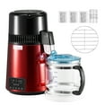 thumbnail image 1 of KFFKFF  Water Distiller, 4L 1.1 Gallon Pure Water Purifier Filter For Home Table Countertop, 1750W Distilled Maker, Red, 1 of 9