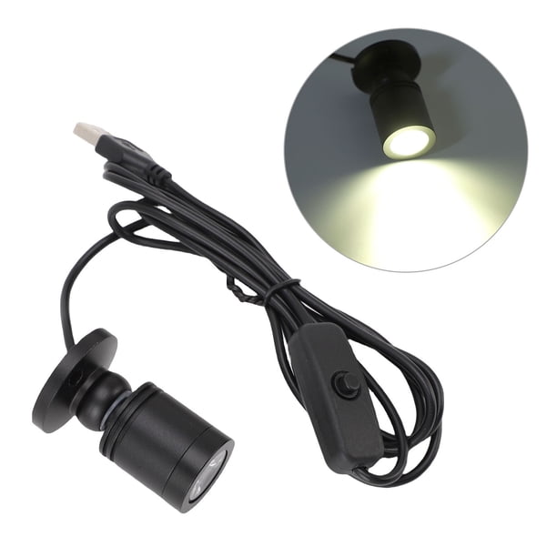 Mini Foco LED, Interruptor De Botón De aleación De Aluminio Para Interiores, De Bajo Consumo, Respetuoso Con Los Ojos, Para Vitrina
