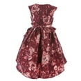 thumbnail image 2 of Bonnie Jean Girls 7-16 Floral Bow Mikado Dress, 2 of 2