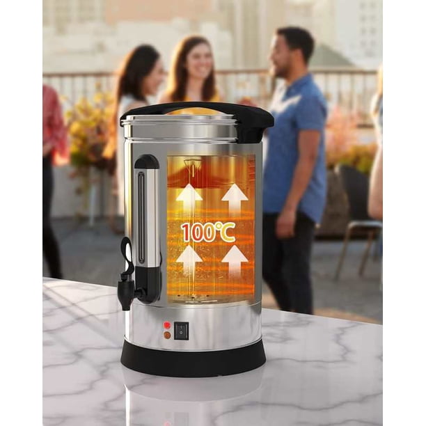120-cup fast brew commercial coffee urn - food grade stainless steel grande capacity coffee maker, perfect para churches, meeting rooms, lounges, y other grande gatherings (18 l)