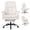 White, variant on Furnibear Big and Tall Executive Office Chair 500 lbs Ergonomic Cross Legged Computer Chair with Footrest Flip Up Arms and Teddy Fleece, Gray