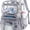 Grey, variant on Clear Backpack for School, PVC Clear Bookbag Heavy Duty Transparent Backpack for Stadium Events See Through Bag