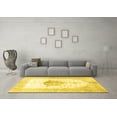 thumbnail image 3 of Ahgly Company Machine Washable Indoor Rectangle Persian Yellow Traditional Area Rugs, 5' x 8', 3 of 4