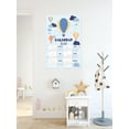 thumbnail image 2 of Kids Bedroom Canvas Art 2021 Calendar for Girls Boys Play Room Wall Décor Balloons in Sky Nursery Gifts for Children, 2 of 3