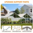 6x2 Meters Walk-In Chicken Coop, Heavy Duty Metal Cage with Waterproof ...