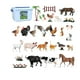 thumbnail image 1 of Figuras de animales de simulación, caja de almacenamiento de juguetes cognitivos para niños, figuras de animales incluidas, regalo de cumpleaños para, 1 of 8