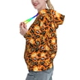 thumbnail image 2 of Lsque Happy Halloween1 Pattern Casual Women's Hoodie,Hooded Sweatshirt with Kangaroo Pocket,Pullover Hoodie with Eye-catching Drawstrings-XX-Large, 2 of 7