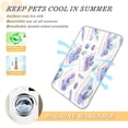 thumbnail image 5 of Pet Cooling Pad Foldable Self Cooling Mat Breathable Pet Cushion Sleep Pad for Dogs and Cats Blueberry Cheesecake Pattern S, 5 of 9