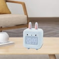 thumbnail image 4 of Rongfmy Réveil en Forme de Lapin Mini Réveil Numérique pour Chambre Cuisine Bleu, 4 of 9