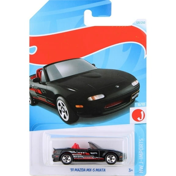 HW 2024 91 Mazda MX-5 Miata (Black) HW J-Imports