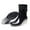 #220-Black, variant on Women's Fashionable Buckle Side Zipper Rain Boots – High Wedge Heel with Transparent Mid-Calf Design for Stylish Outdoor & Commute Wear