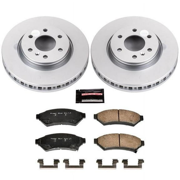 PowerStop Front Geomet Coated Brake Rotor and Pad Kit Fits: BUICK CHEVROLET PONTIAC SATURN Select Models CRK4602
