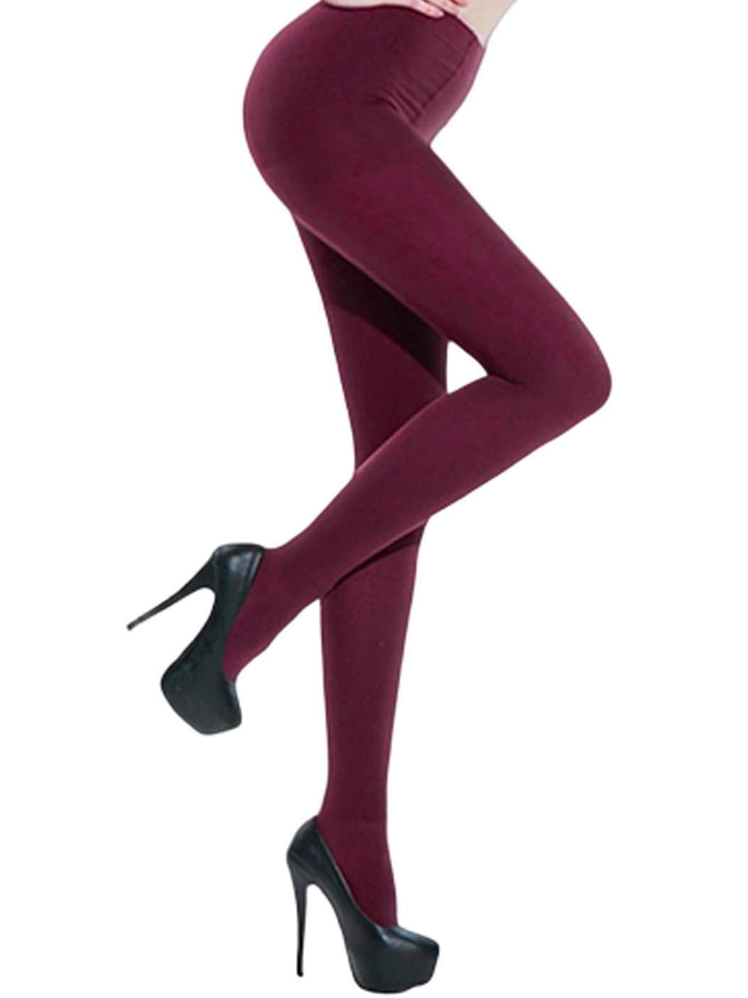 Meihuida Candy Colors Opaque Footed Socks Tights Pantyhose Women