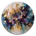 thumbnail image 2 of Designart "Explosive Gold Triangular Elegance II" Modern Geometric Metal Round Wall Art, 2 of 5