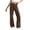 Brown, variant on Dianli Solid Long Outfit with Pockets Fall Savings Women's-Cargo-Hiking-Pants-High-Waisted Casual Solid Pocket Wide Leg For Work Casual Outdoor Pants Overalls Brown M