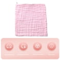 thumbnail image 2 of Baby Washcloth,Baby Bath Towel Square Gauze Facecloth Face Wash Wipe Hand Newborn Handkerchief, 2 of 10