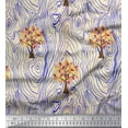 thumbnail image 1 of Soimoi Cotton Cambric Fabric Tree & Woodgrain Texture Print Sewing Fabric Yard 42 Inch Wide, 1 of 1