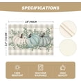 thumbnail image 5 of Set of 4 Fall Placemats 12x18 Inch Pumpkins Autumn Thanksgiving Harvest Vintage Table Mat for Party Dining Decoration, Blue, 5 of 6