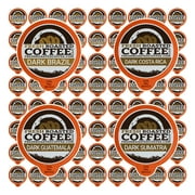 Fresh Roasted Coffee, Dark Roast Coffee Pod Variety Pack, 72 Count for Keurig K-Cup Brewers