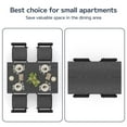 thumbnail image 6 of Asofer Dining Table Set for 4, Small Kitchen Table Chairs Set of 4, Space Saving, Black, 6 of 7